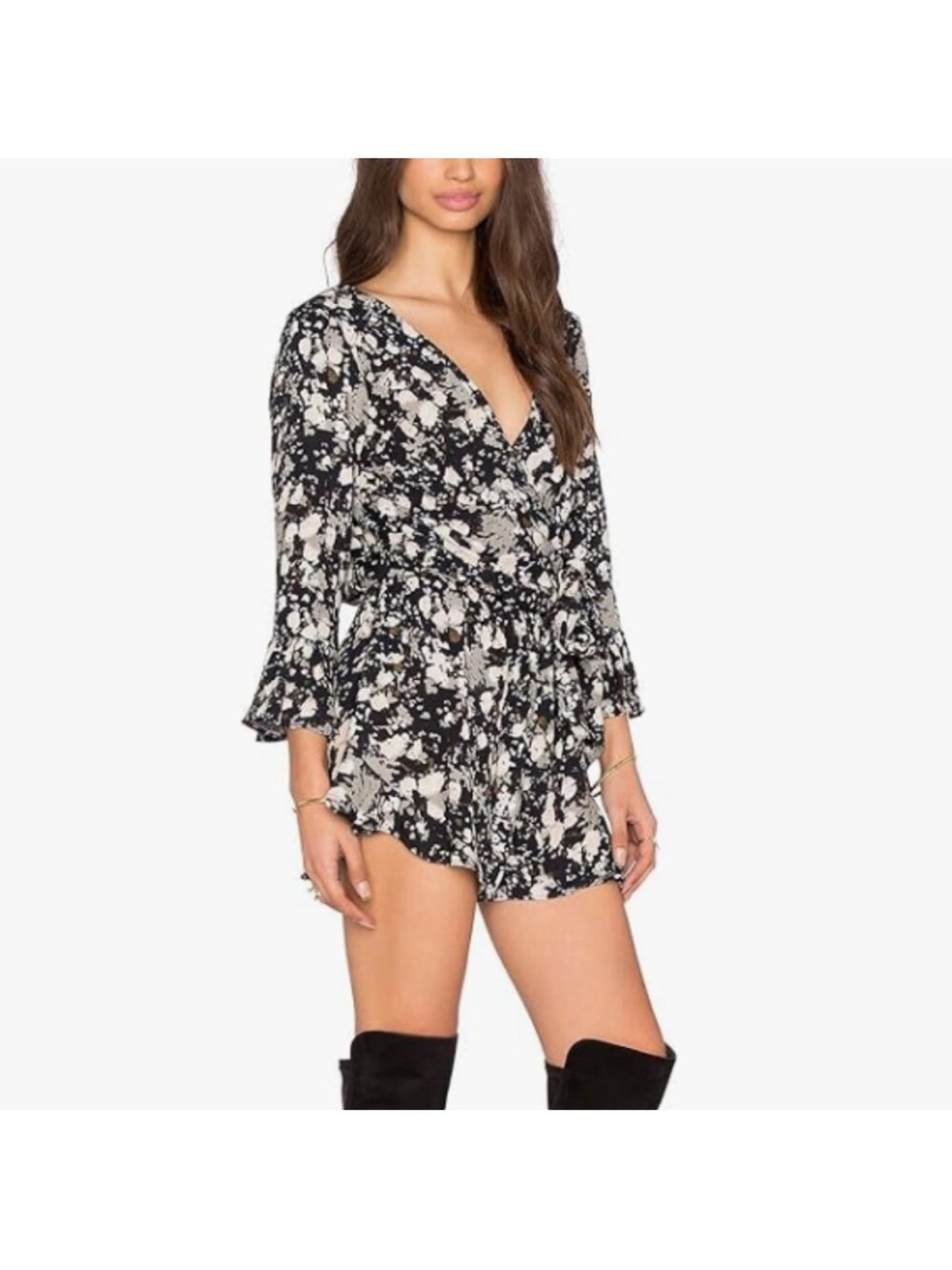 Free People “All the Right Ruffles”Romper